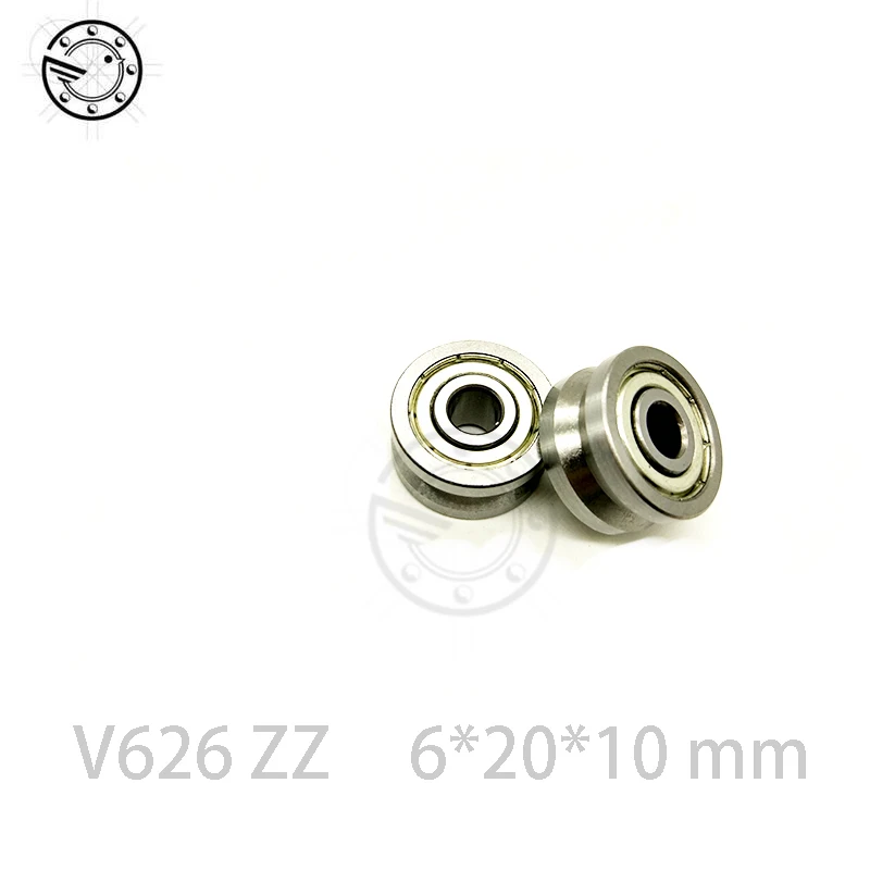 Бесплатная доставка 10 шт. V626ZZ V62010 V шаровой подшипник 6x20x10 мм роликовый с канавкой