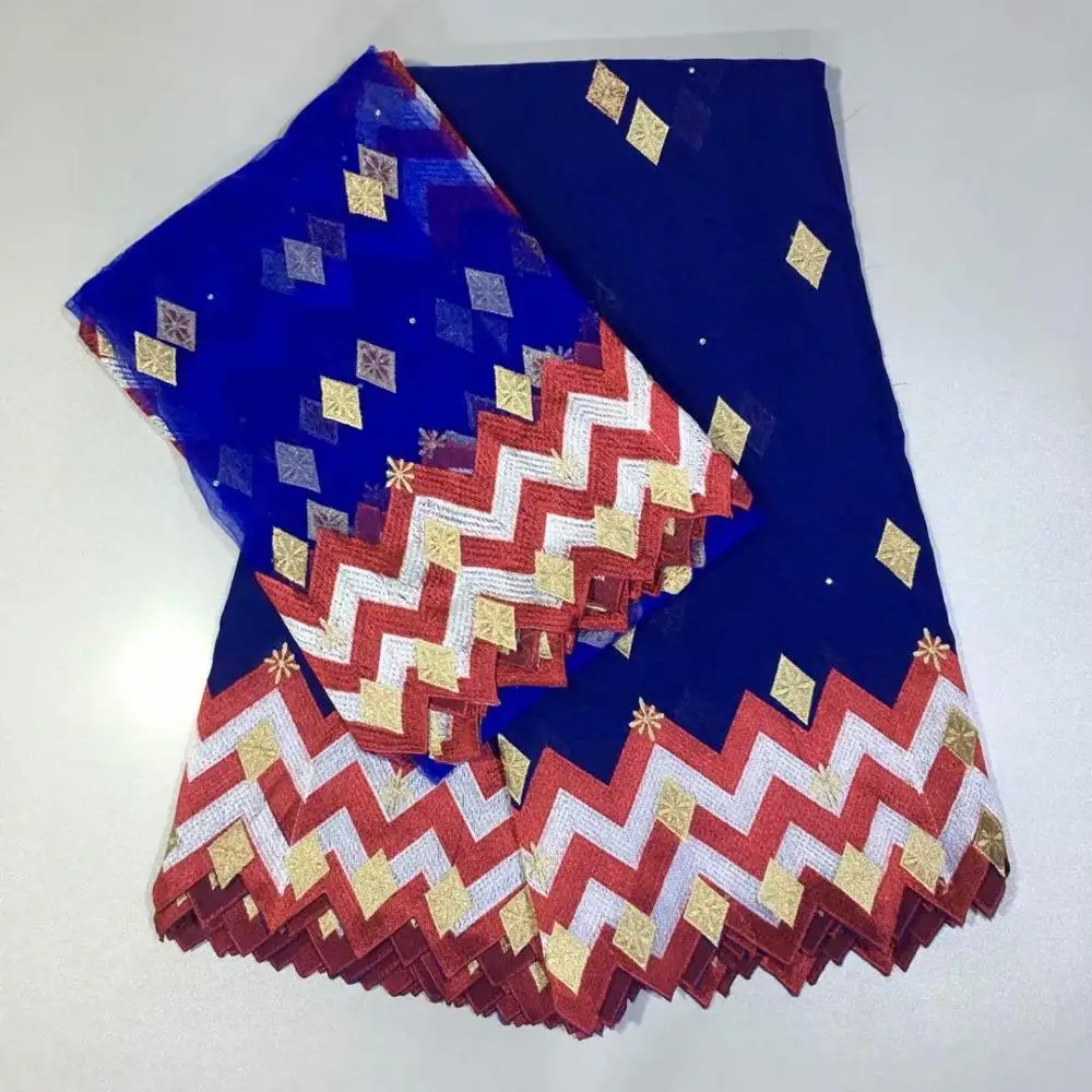 100% хлопковая ткань для свадебного платья tissu broderie africain suisse со стразами вышитый