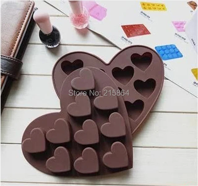 Love Heart Shape Silicone Cupcake Mold DIY Chocolate Jelly Pudding Soap Mould | Cake Tools