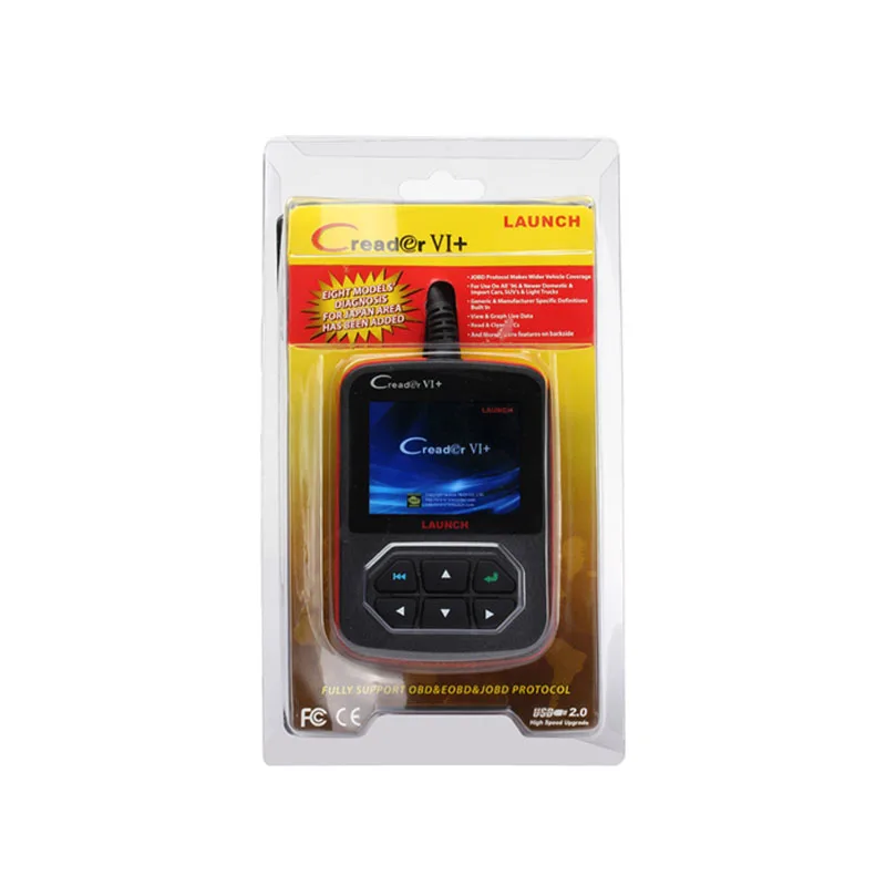 Старт Creader 6 + поддержка JOBD OBD код сканер creader VI Plus OBD2 OBDII инструменту диагностики |