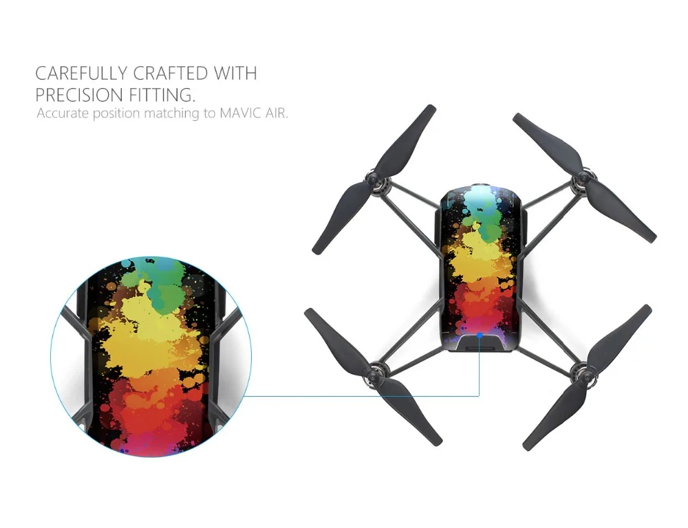 PGYTECH TELLO водонепроницаемый Drone Кожа Наклейка защитная кожа Обложка Наклейка на тело наклейка для RYZE Drone аксессуары