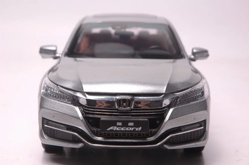1:18 литая под давлением модель для Honda Accord 10 Серый сплав игрушечный автомобиль миниатюрная коллекция подарки MK10
