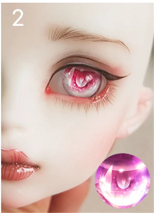 2 Новинка, 1 пара 10/12/14/16/18 мм BJD глаза для SD куклы 1/8 BJD кукольные глаза игрушки Аксессуары для куклы «сделай сам», детская игрушка - Цвет: 2