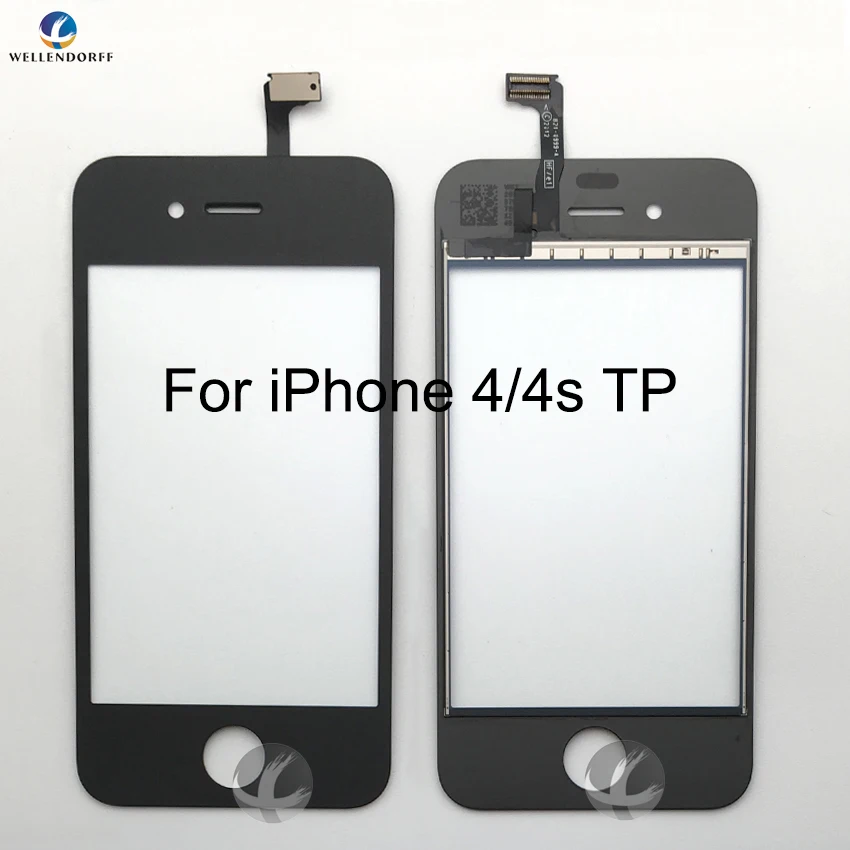 Дигитайзер переднего сенсорного экрана для iPhone 4 4S дигитайзер стекла в сборе