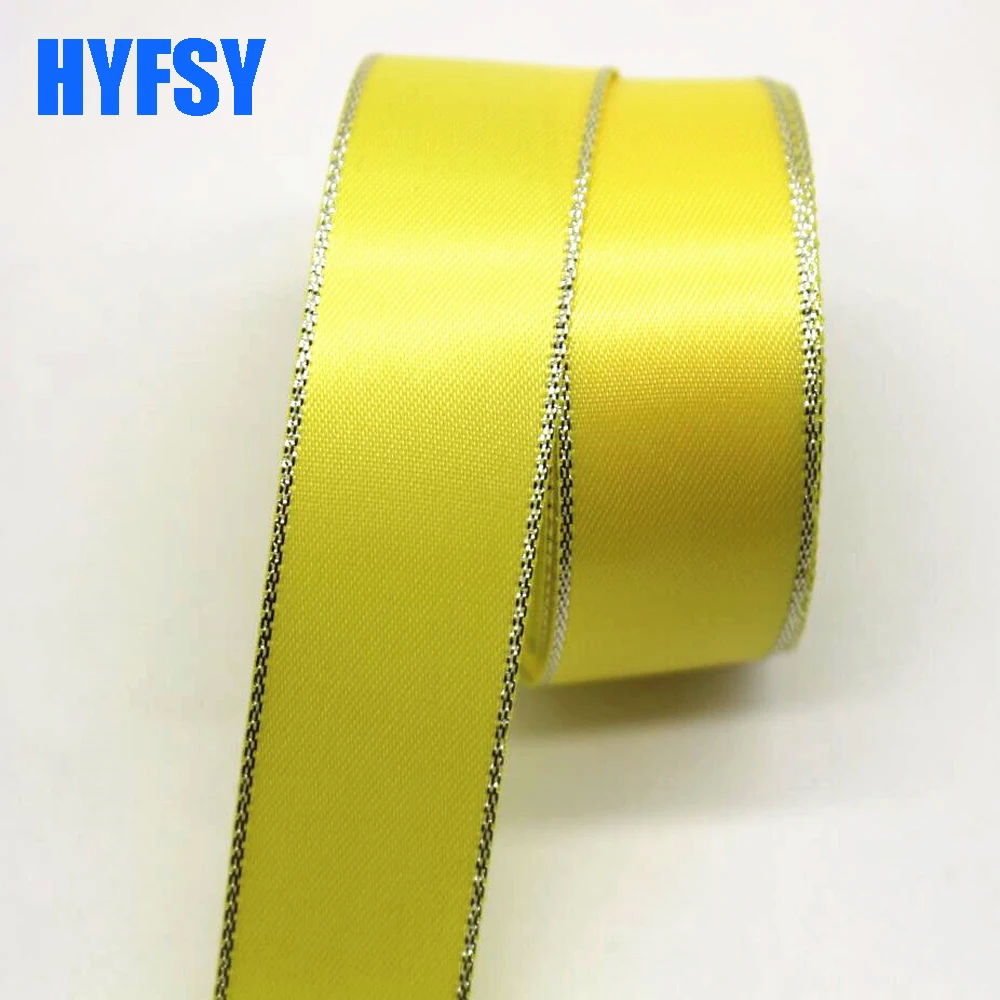 Новинка 10 мм/22 мм/38 мм лента Серебряная лента Двусторонняя DIY материалы ручной работы подарочная упаковка бант для волос серебряный край