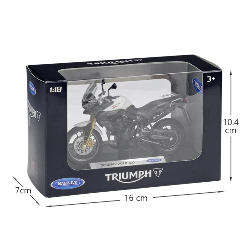 Литая модель мотоцикла Welly TRIUMPH Tiger 800 1:18| |