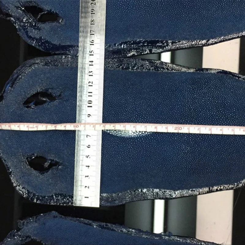 

Genuine Grained Small Stingray Skin Leather Fabric Blue,black for Phone Pad/ Wallet/ Purse/Shoes,Free Shipping