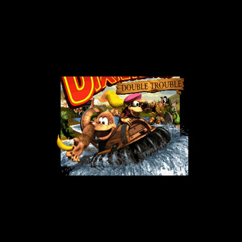

DK Country 3 - Dixie Kong двойная проблема 16 бит большая серая игровая карта для игрока NTSC Прямая поставка