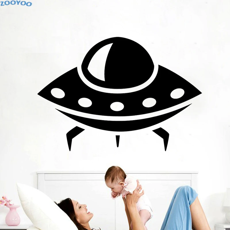 

ZOOYOO инопланетяне космические настенные наклейки НЛО домашний декор настенные наклейки для детей съемное украшение для детской спальни