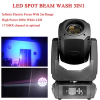 17 channel 200w spotbeamwash 3in1 moving head light lyre beam dmx stage light rotated prism face dj disco stage party wedding