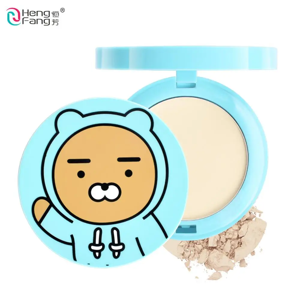 

HengFang Cute Bear Double Layer Face Makeup Powder Cosmetic Wet & Dry Pores Cover Concealer Face Pressed 15g Makeup Brand #H8039