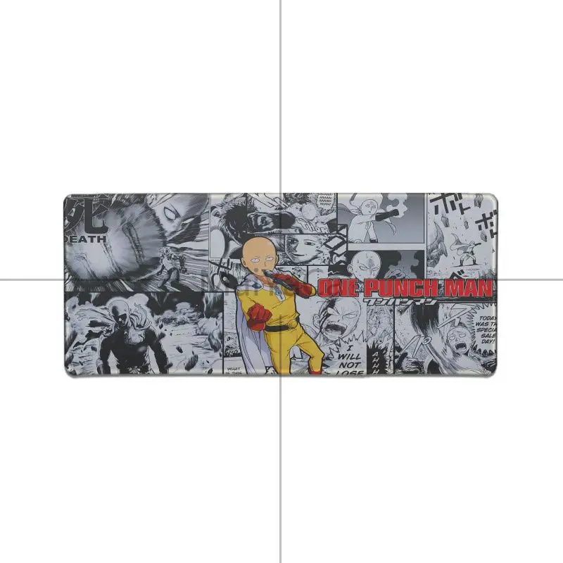 Maiyaca One Punch Man anime Desktop Pad Game Mousepad gaming mouse pad xl Speed Keyboard Mouse mat Laptop PC notebook desk pad - Цвет: Lock Edge 30x60cm