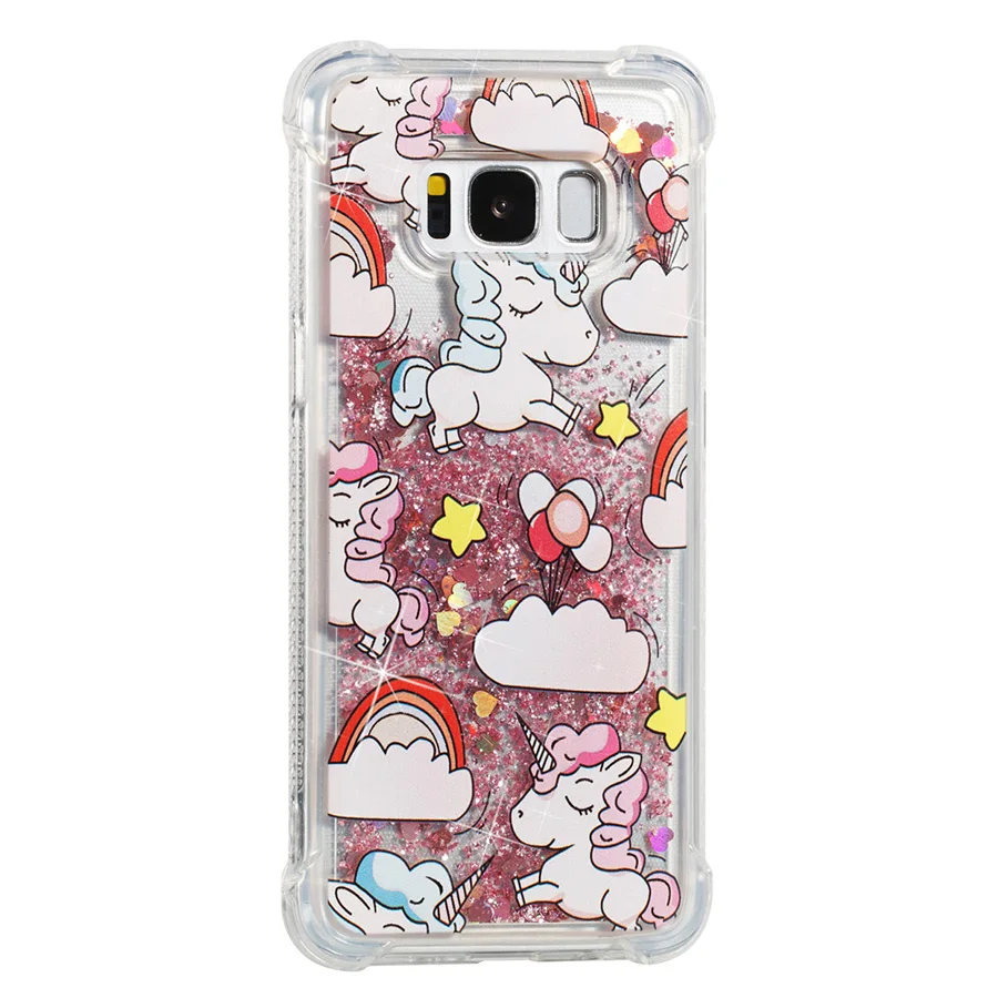 F06 pony IQD чехол для samsung Galaxy Note 8 S9 S8 Plus S7 S6 Edge S5 Чехол Fusion сверкающий зыбучий песок Блестящий противоударный бампер для девочек Новинка - Цвет: F06 pony