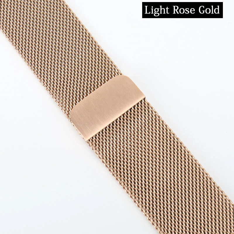 Ремешок MAIKES Milanese Loop для Apple Watch, 44 мм, 40 мм, ремешок для Apple Watch, серия 4, 3, 2, 1, ремешок iwatch из нержавеющей стали, 42 мм, 38 мм - Цвет ремешка: Light Roes Gold