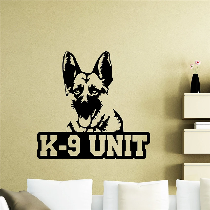 

Dog Wall Decal Police Animal Pets Poster Vinyl Sticker Living Teen Kids Baby Room Children Nursery Art Decor Wall Sticker M670