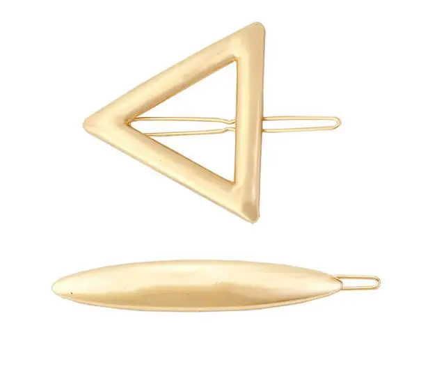 Винтажные японские сплав Золотые/серебряные заколки для волос Геометрическая