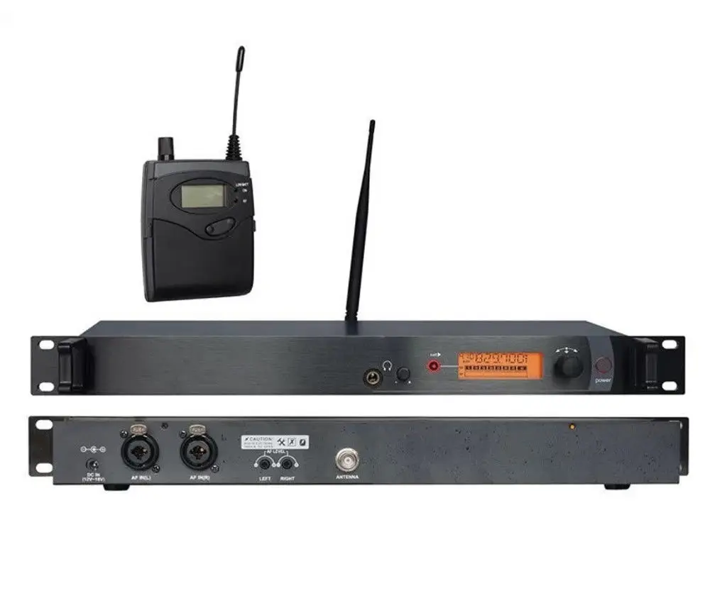UHF Беспроводной в ухо Monitor Системы аудио наушники сценического мониторинга для