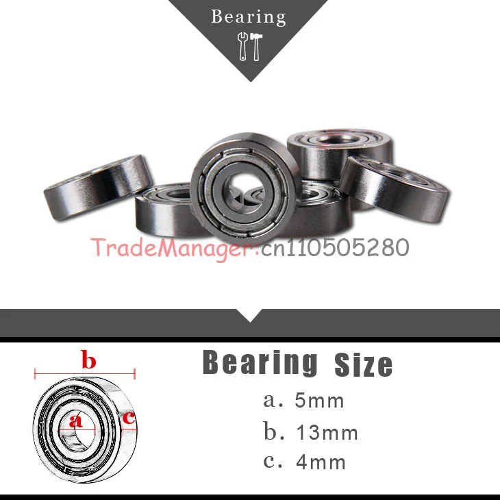 Бесплатная доставка 10 шт./лот бренд PetitCopter импортные подшипники 5*13*4 мм Линейный