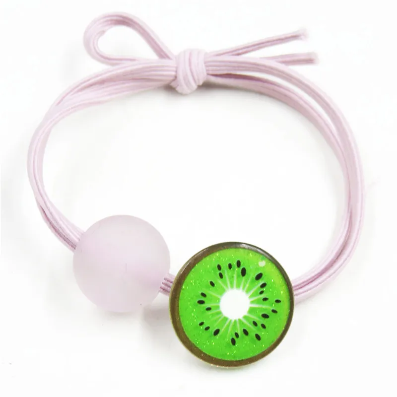 1 шт. милые фруктовые шарики эластичные резинки для волос женщин Детские