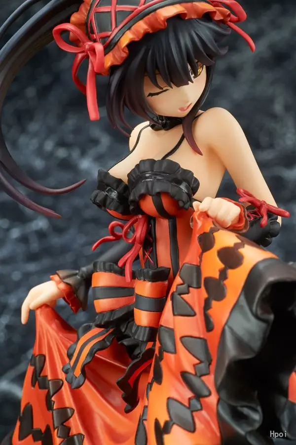 28 см Дата живой Tokisaki Kurumi фигурка ПВХ игрушки коллекция кукла аниме мультфильм модель для друга подарок
