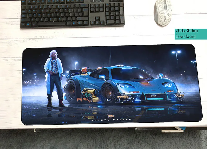 back to the future mouse pad 700x300x3mm mats New arrival mat gaming accessories thick mousepad keyboard games pc gamer | Компьютеры и
