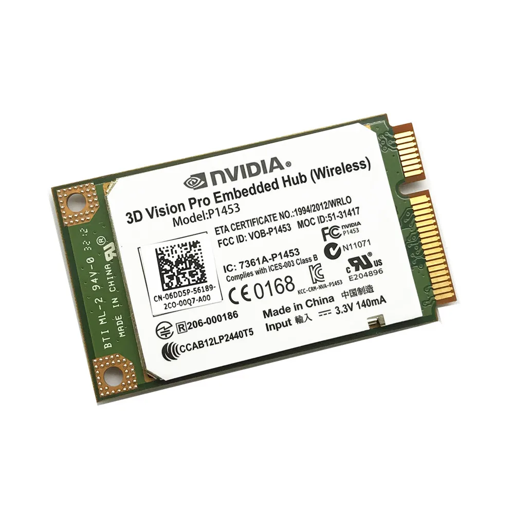 

New Dell Nvidia 3D Vision Pro Embedded Hub Wireless card Model P1453 6DD5P