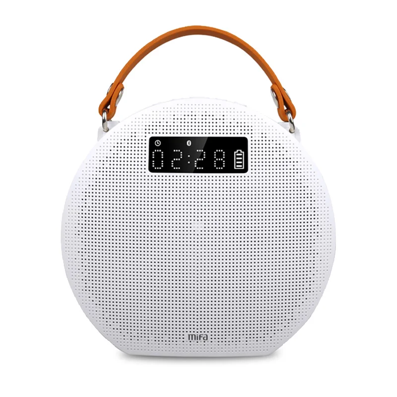 WHITE Mifa M9 портативный 40 Вт Bluetooth динамик с 5200 мАч Внешний аккумулятор и светодиодный дисплей вечерние 3D цифровой стерео динамик - Цвет: WHITE