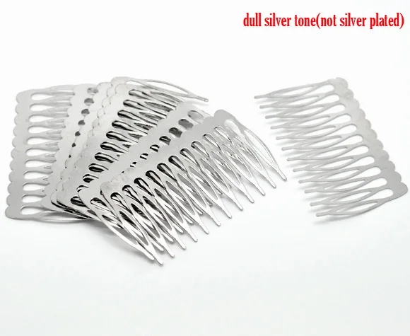 Doreen Box hot 20 серебристые женские заколки для волос 39x64 мм (B15510)|shape hair clips|hair comb clipsilver