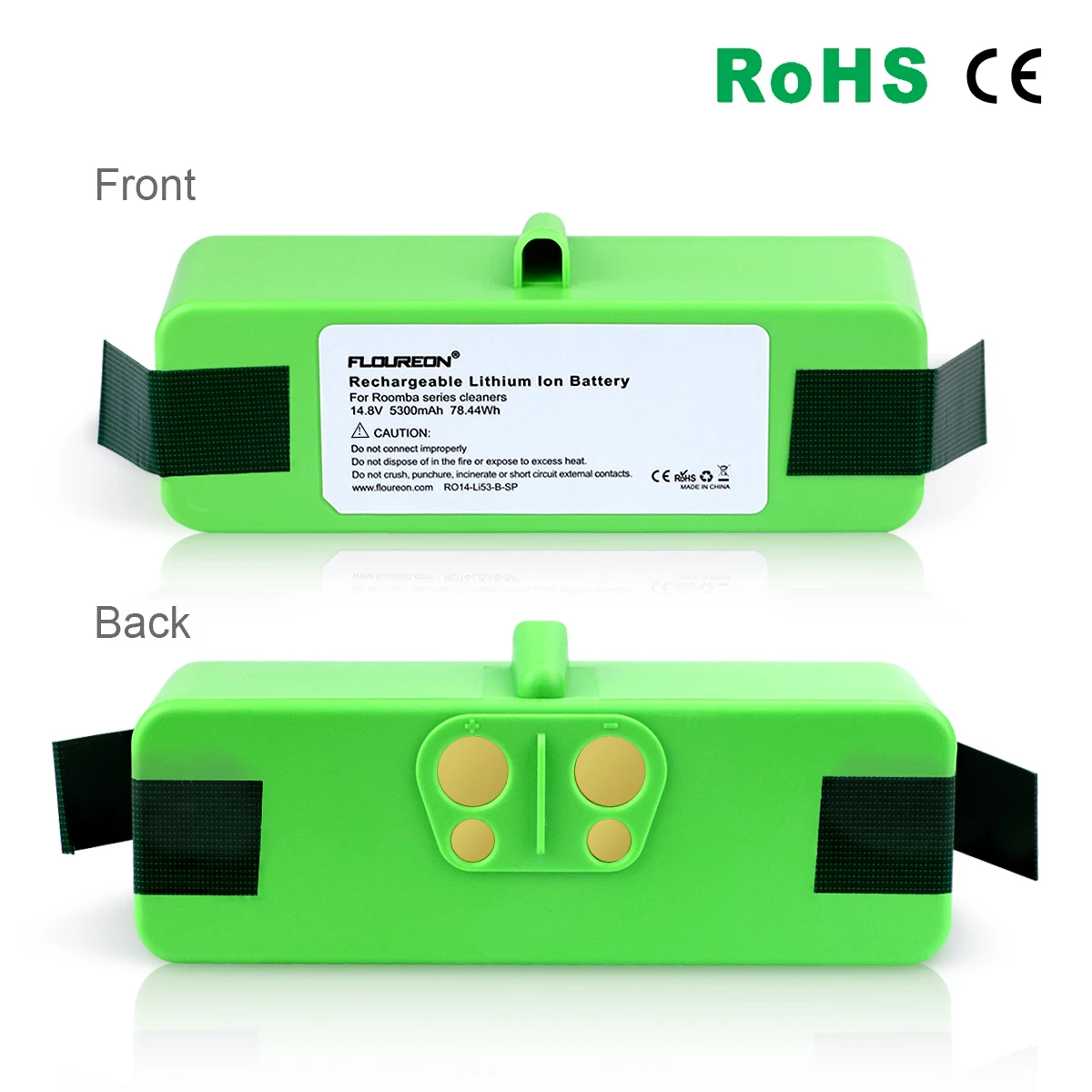 14 8 V 5300 мА/ч Перезаряжаемые Li Ion Батарея для iRobot Roomba 531 532 563 570 590 625 650 780 R3 871
