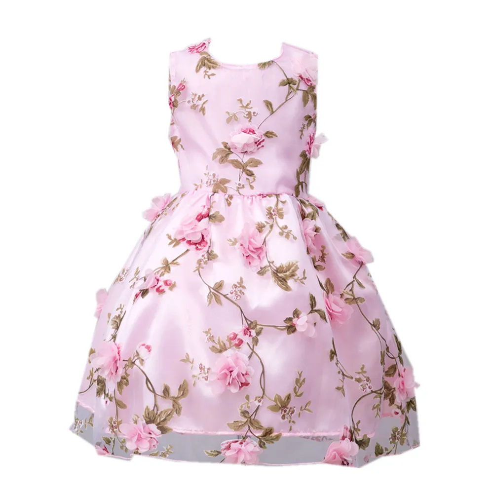 Платье принцессы для девочек детская юбка осеннее Новое Детское платье в