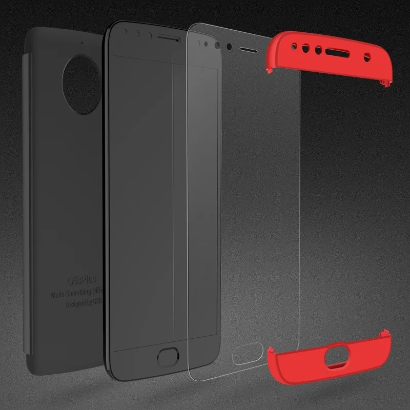 JUPOW Прочный чехол для moto Рола G5s plus 360 градусов Полная защита жесткого PC Fundas Coque