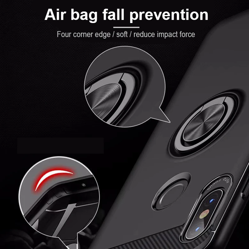 360 Full Protective Case For Redmi Note 5 Cover Bumper On The Xiaomi Soft TPU Silicone Shell With Ring |
