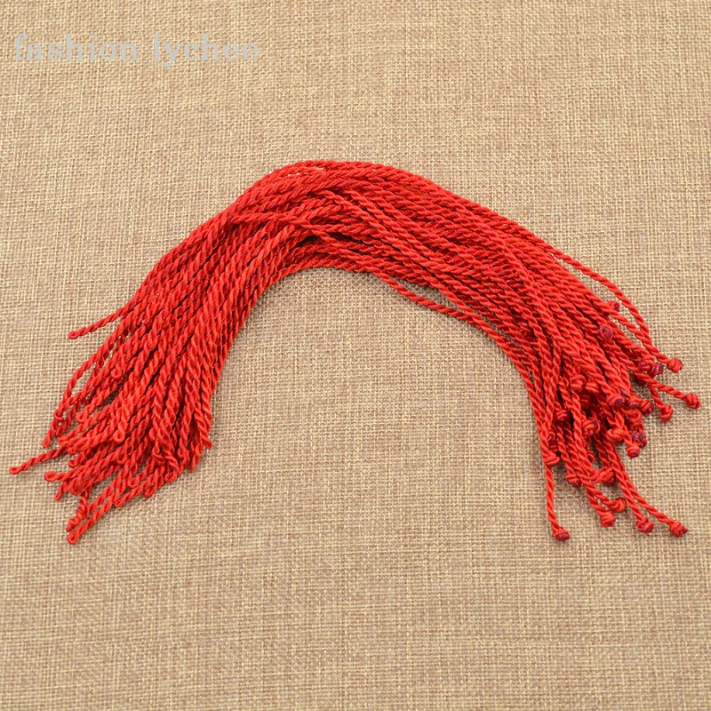 Модный плетеный красный шнур lychee 50 шт. в китайском стиле очаровательный браслет