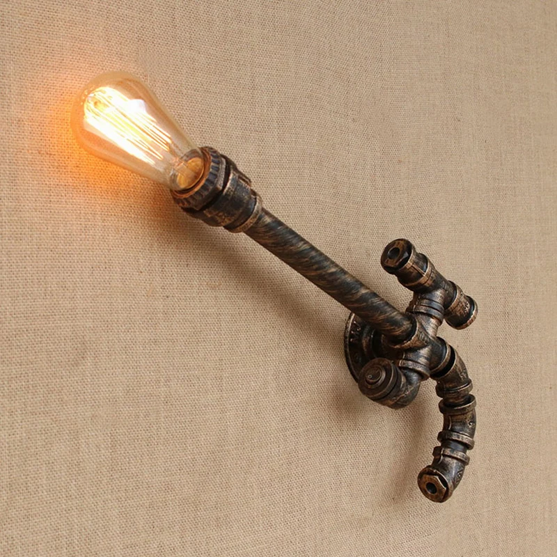 Настенный светильник в стиле пистолета промышленный железный лофт настенный