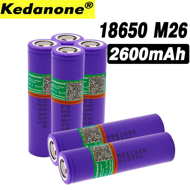 Оригинальный M26 18650 2600 mah 10A литий-ионная аккумуляторная батарея питания