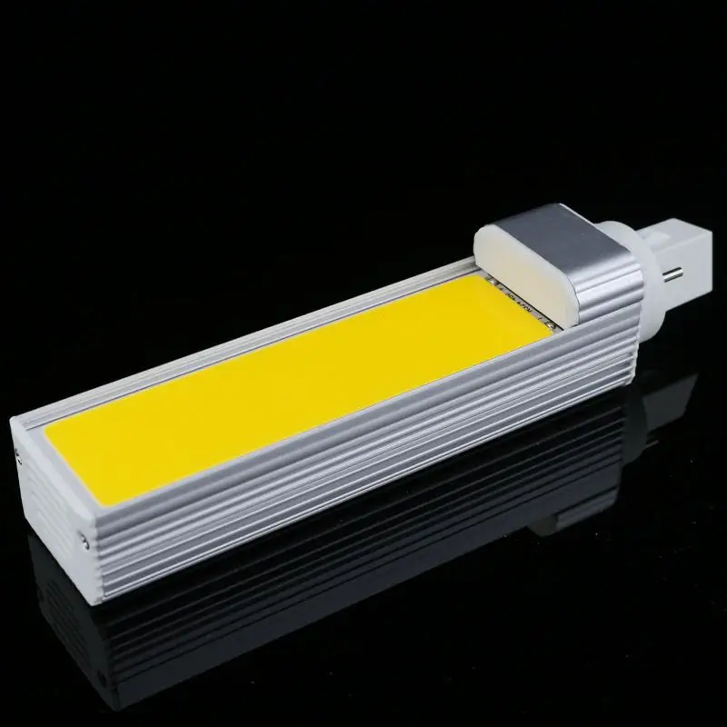 1 шт./лот лампа с горизонтальной вилкой Светодиодная 10 Вт 12 15 COB LED E27 G24 G23