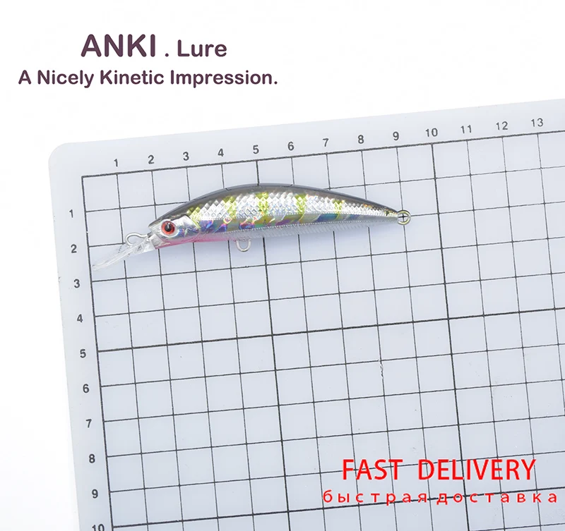 ANKI Long tongue 70mm 14g SUGAR DEEP 70D Japan Hard Fishing Lure Wobbler Pesca Artificial Bait deep sinking Minnow | Спорт и