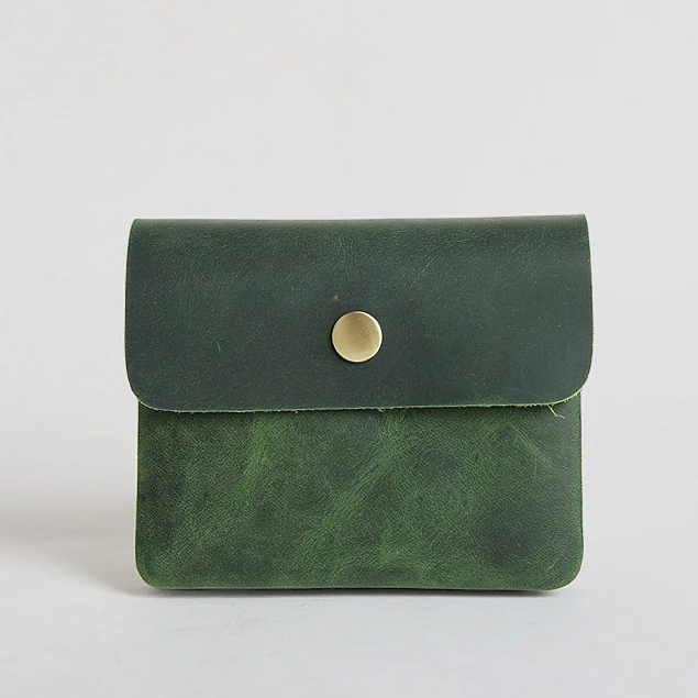 Green 2 SIMLINE мужской кошелек из натуральной кожи, мужские и женские винтажные короткие маленькие Мини-кошельки, портмоне, держатель для карт, карман на молнии, Carteira - Цвет: Green 2