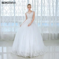 vestido novia off the shoulder ball gown wedding dress sleeveless vintage plus size lace bridal dresses 2021