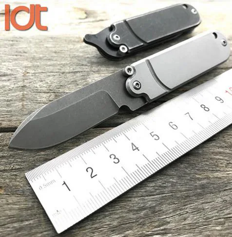Type C logo LDT складной мини-нож 7Cr18Mov лезвие стальная ручка походные охотничьи Тактические Ножи карманный нож для выживания Открытый Нож EDC инструмент - Цвет: Type C logo