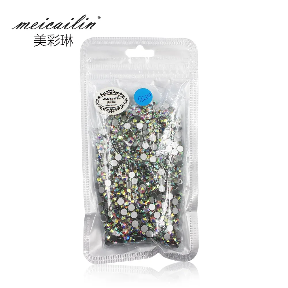 

New Mixed Size 1440pcs SS3-SS20 Flatback Crystals Rhinestone Set Glass Nail Rhinestones For Nails Art Decorations Shoes