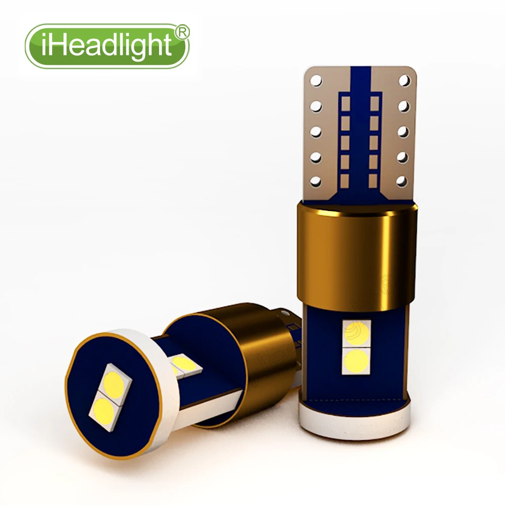 4 шт. Автомобильные светодиодные лампы T10 194 W5W Canbus 6 smd 3030 парковочные супер яркие