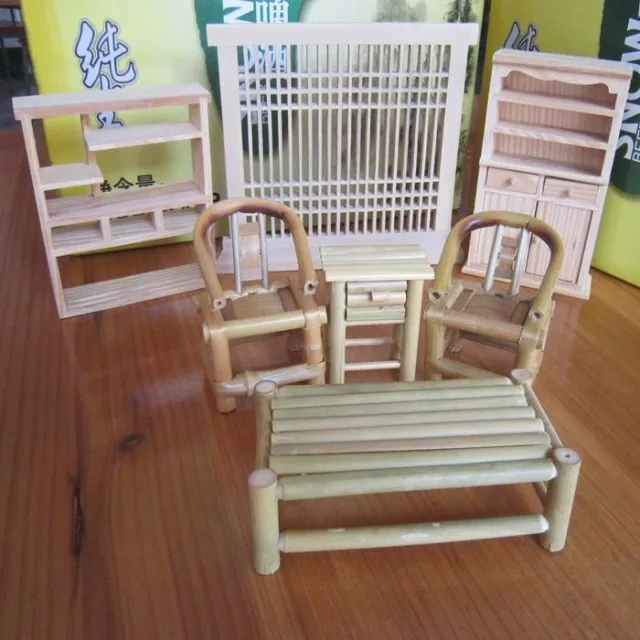 Набор из 13 предметов миниатюрная винтажная мебель для кукольного домика стул