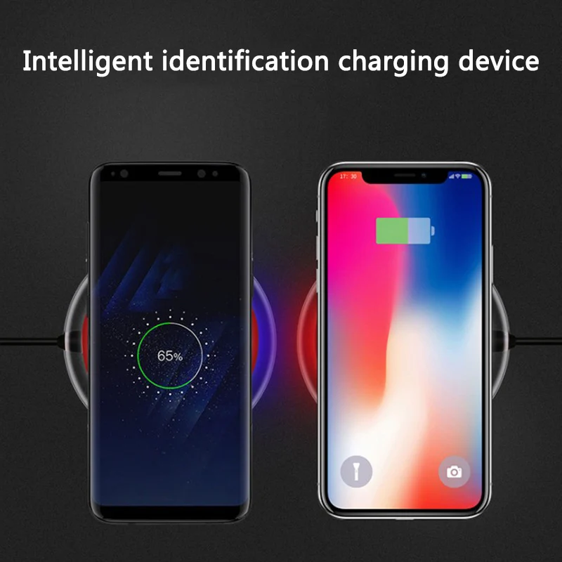 Беспроводное зарядное устройство Qi для iPhone 8 X XR XS быстрая Беспроводная зарядка