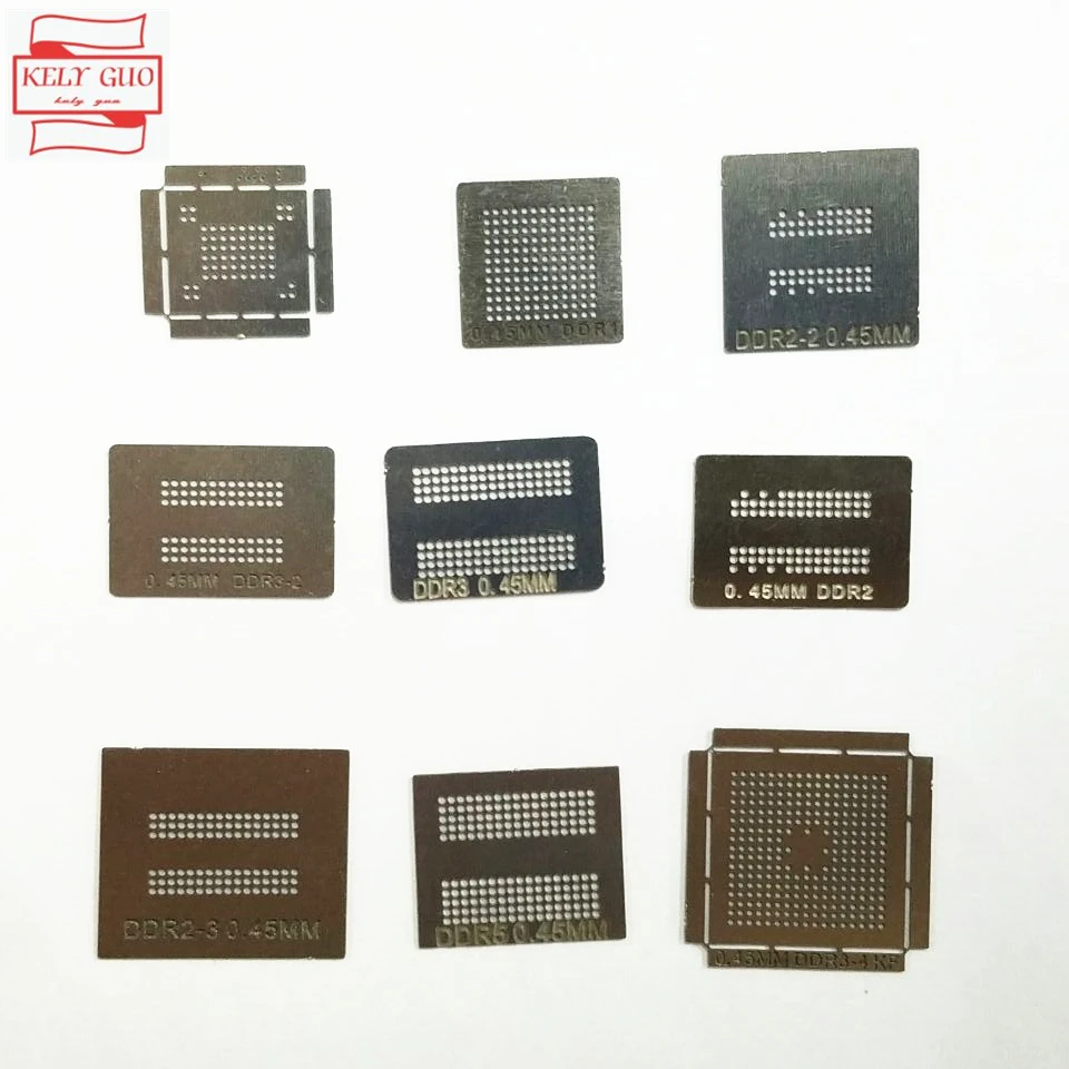 9 шт./компл. трафарет BGA Память RAM DDR1 DDR2 DDR3 DDR5 | Электроника