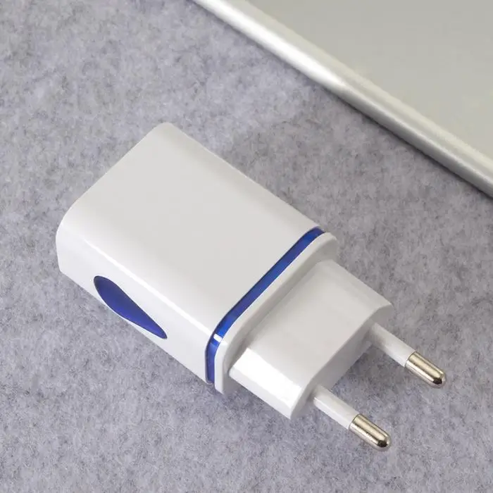 2 USB Новое зарядное устройство светодиодный 5 в 2.1A адаптер 2 USB Прочный смарт для путешествий дома Мобильный телефон Прямая поставка