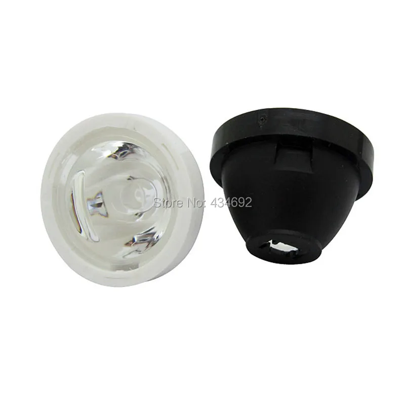 50 шт. чёрные светодиодные лампы 60 градусов 20 мм|led lens reflector collimator|reflector collimatorled |