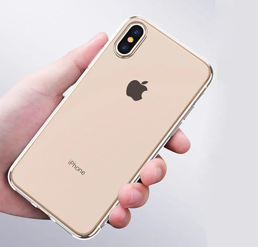 New TPU Transparent Soft Silica Mobile Phone Back Cover Protective Shell for iPhone 56 plus 7 8 x |