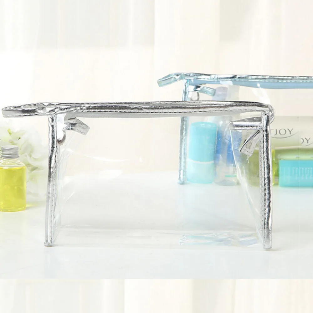 

1pcs Travel Essential Transparent Waterproof Toiletry Wash Bathing Supplies Storage Bag Makeup Cosmetic Bags PVC Pouch