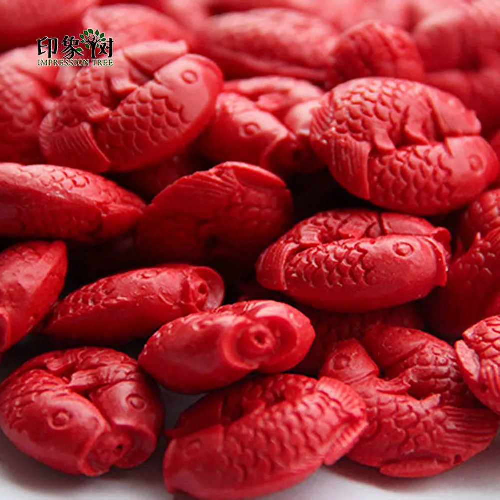 5 шт. 27X9mm подвеска Cinnabar Hug Fish ожерелье здоровье кулон ожерелья для женщин подарок